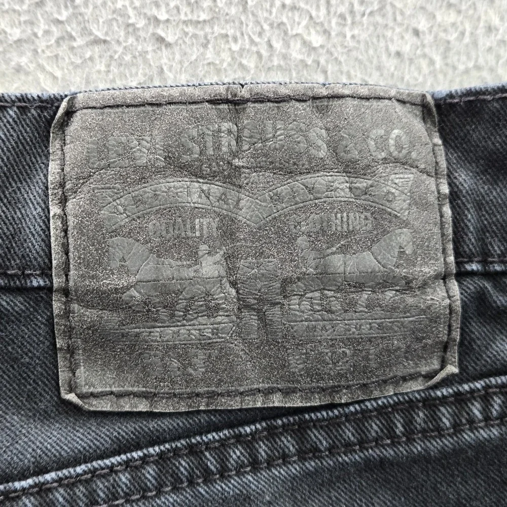 Levi's 513 Men Jeans 32X32 Black Denim Slim Straight 30